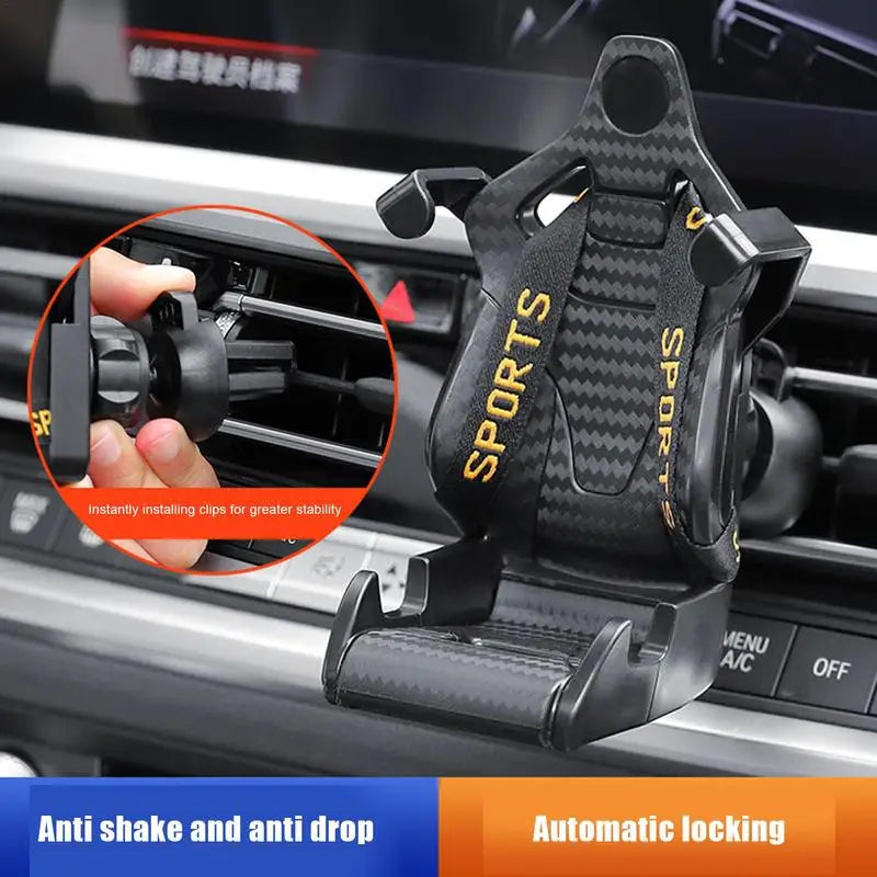 Racing Seat Car Phone Holder